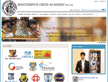 Tablet Screenshot of mastermovechessacademy.com